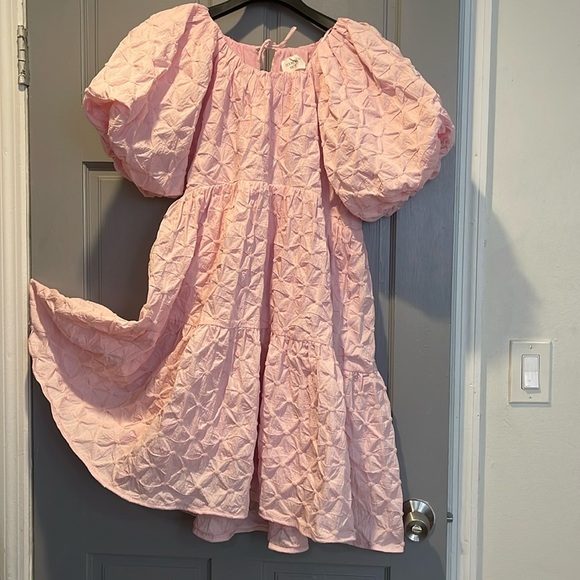 Sold Out NWOT  Hyacinth House Tnuck Pink Diamond Textured Isabella Mini … - Picture 5 of 17